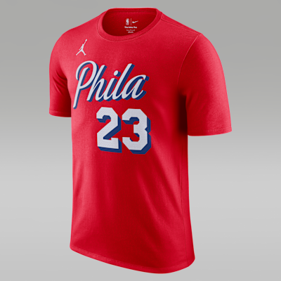LeBron James Philadelphia 76ers Men's NBA Essential T-Shirt. Nike.com